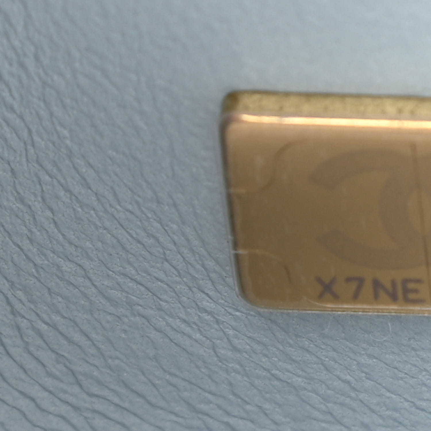 NMCaviar Quilted Medium Double Flap Light Blue