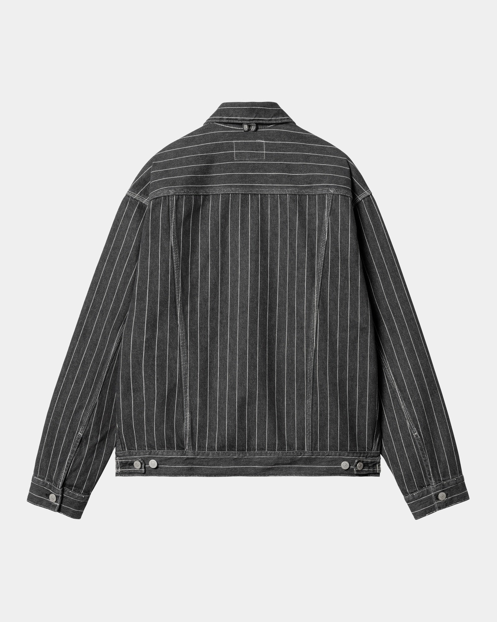NMOrlean Stripe Jacket | Black / White (stone washed)