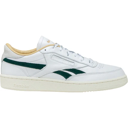 NMReebok Men's Club C Revenge Shoes - White / Forest Green / Gold Metallic