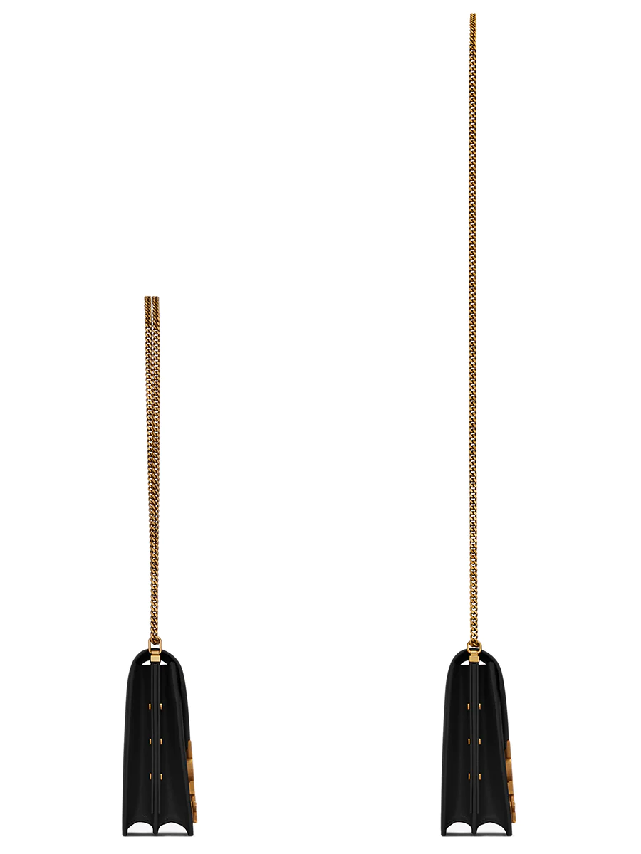 NMCassandra Medium Chain Bag in Grain de Poudre Embossed Leather