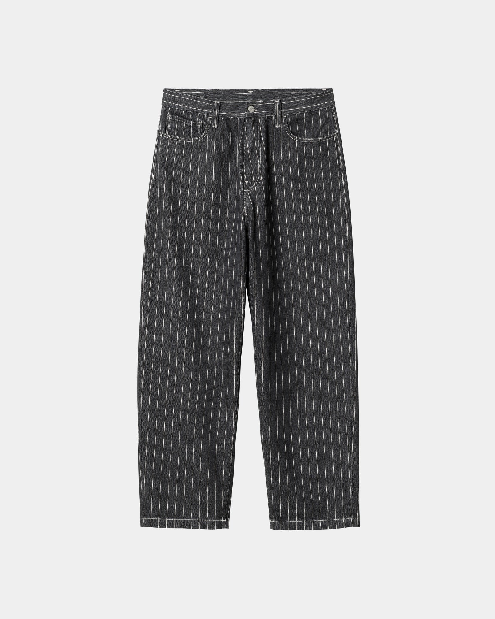 NMOrlean Stripe Pant | Black / White (stone washed)