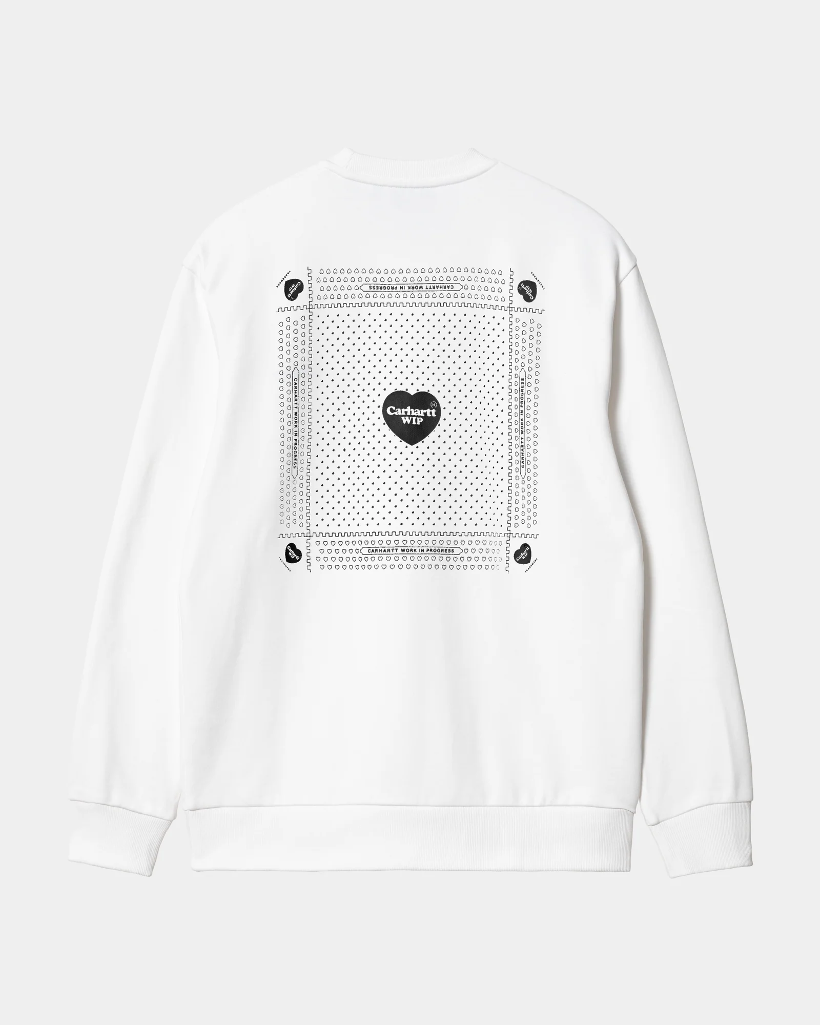 NMHeart Bandana Sweatshirt | White / Black