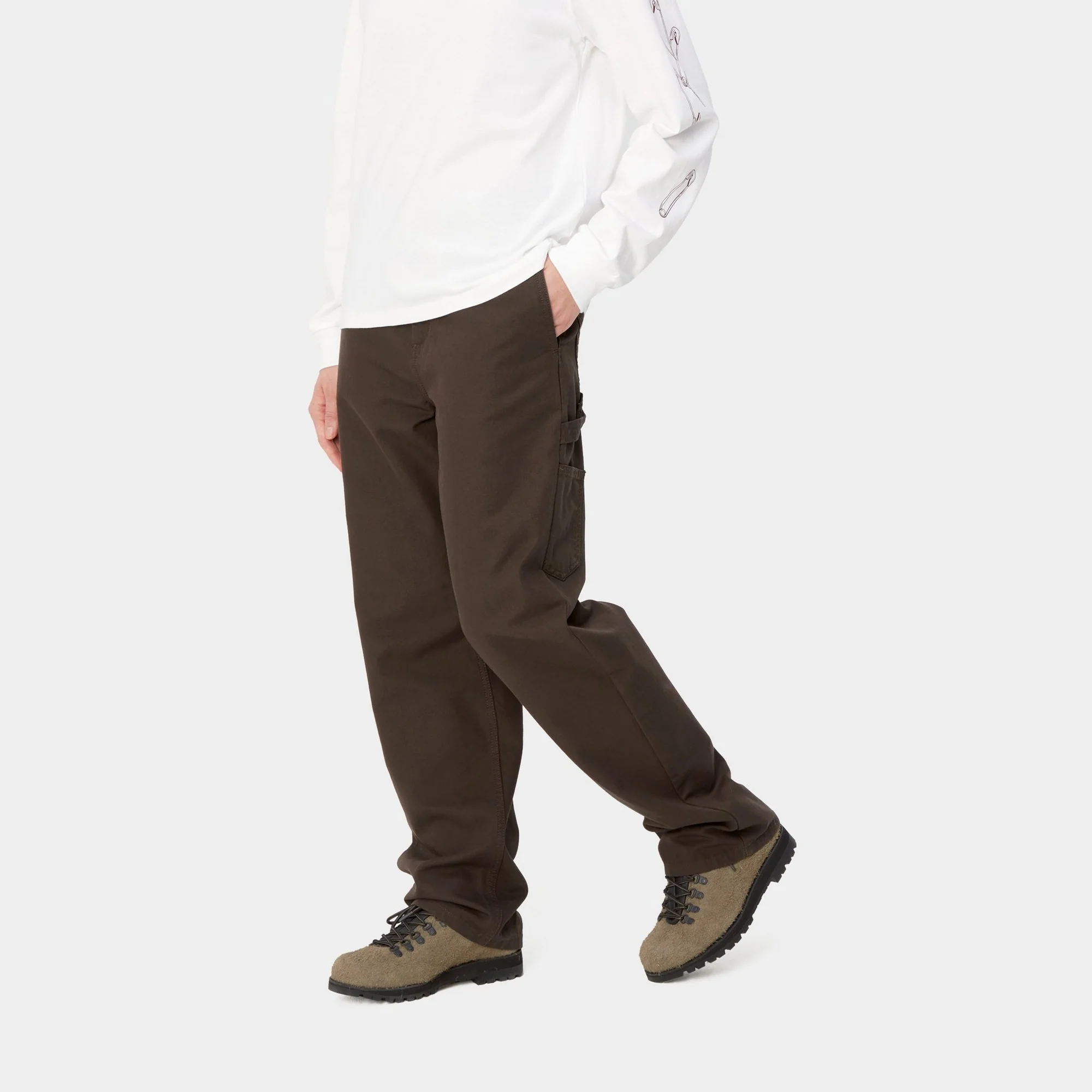 NMPierce Pant Straight - Canvas | Tobacco