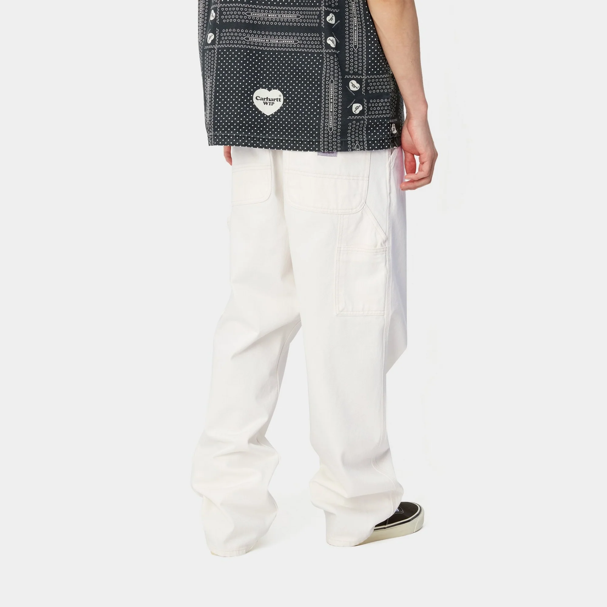 NMSingle Knee Pant - Denim | White (rinsed)