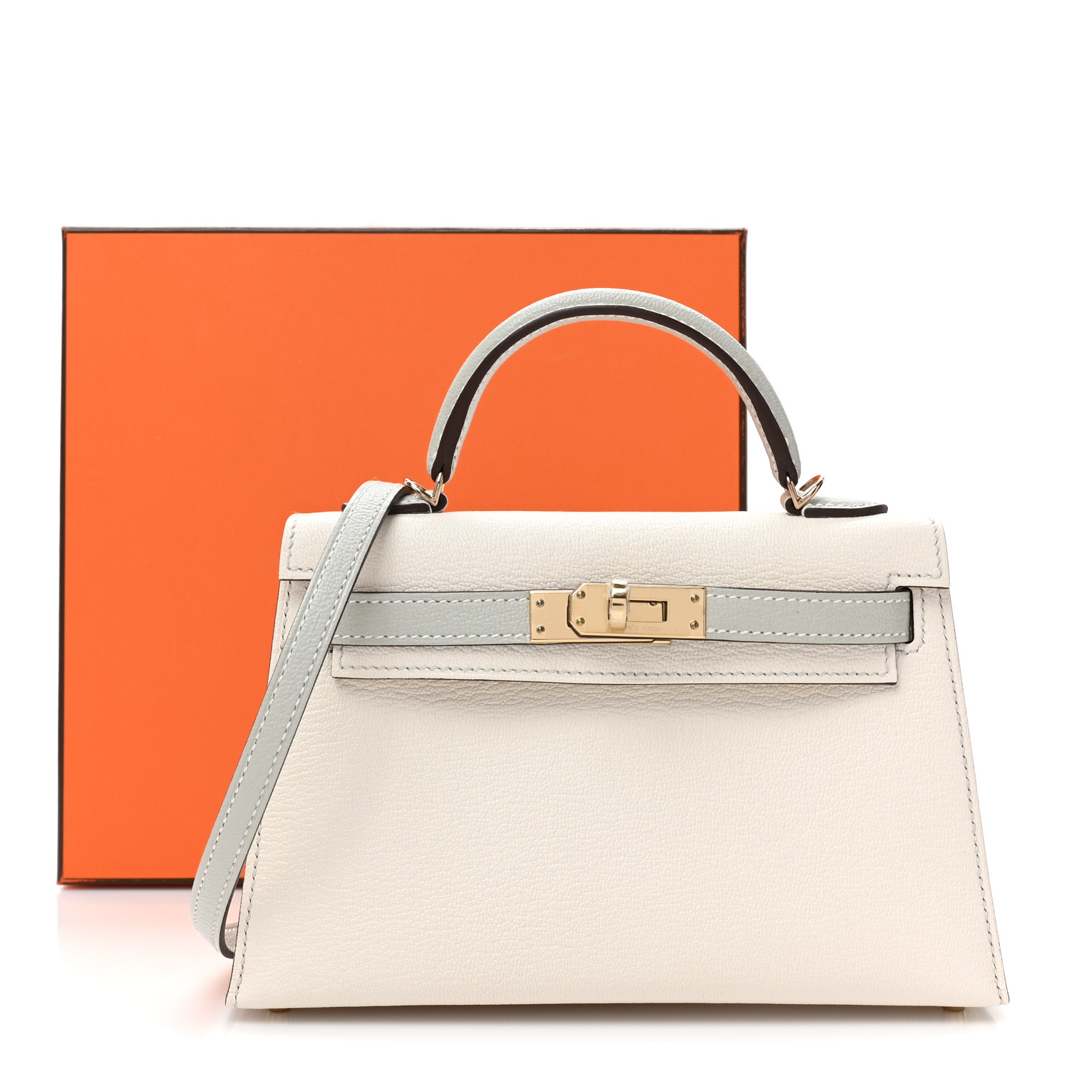 NMChevre Mysore Horseshoe Kelly Sellier 20 Nata Gris Perle