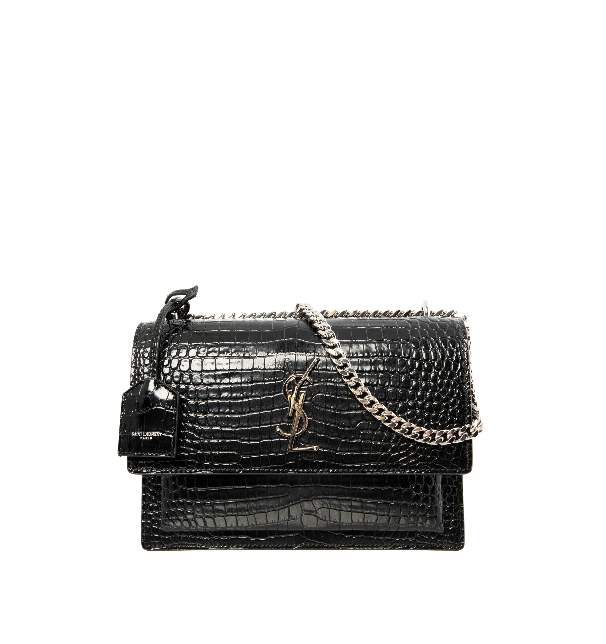 NMSUNSET MEDIUM CROC EMBOSSED BAG