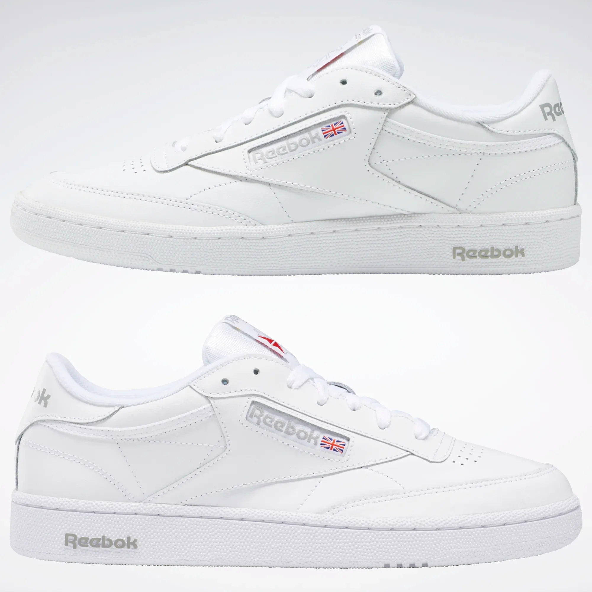 NMReeboks Men's Club C 85 Shoes - White / Sheer Grey