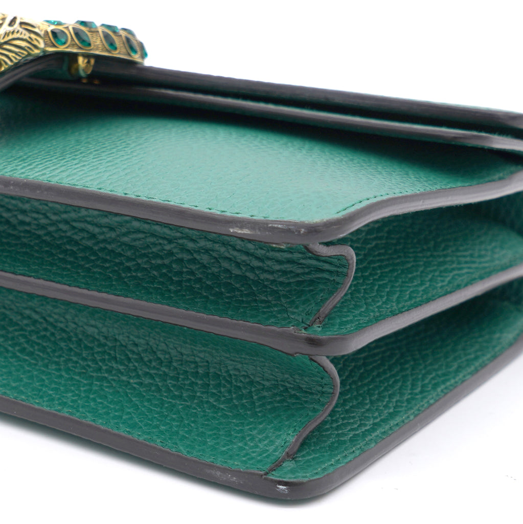 NMi Green Leather Small Dionysus Shoulder bag