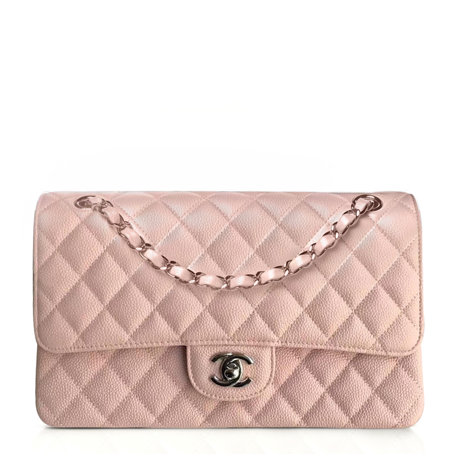 NMChanel Caviar Calfskin Classic Flap Bag-Pink