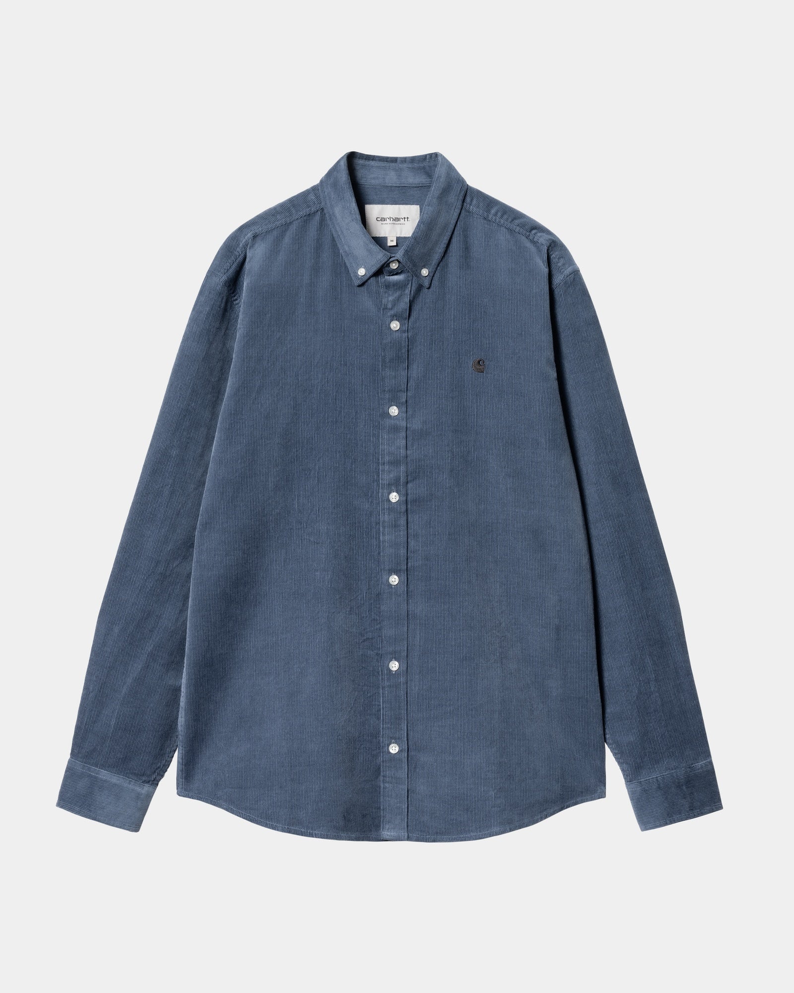 NMMadison Fine Cord Shirt | Hudson Blue / Black