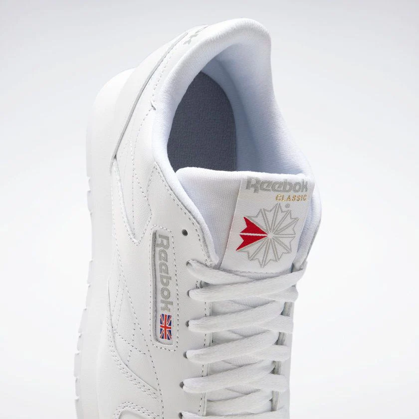 NMReebok Men's Classic Leather Shoes - White / Grey