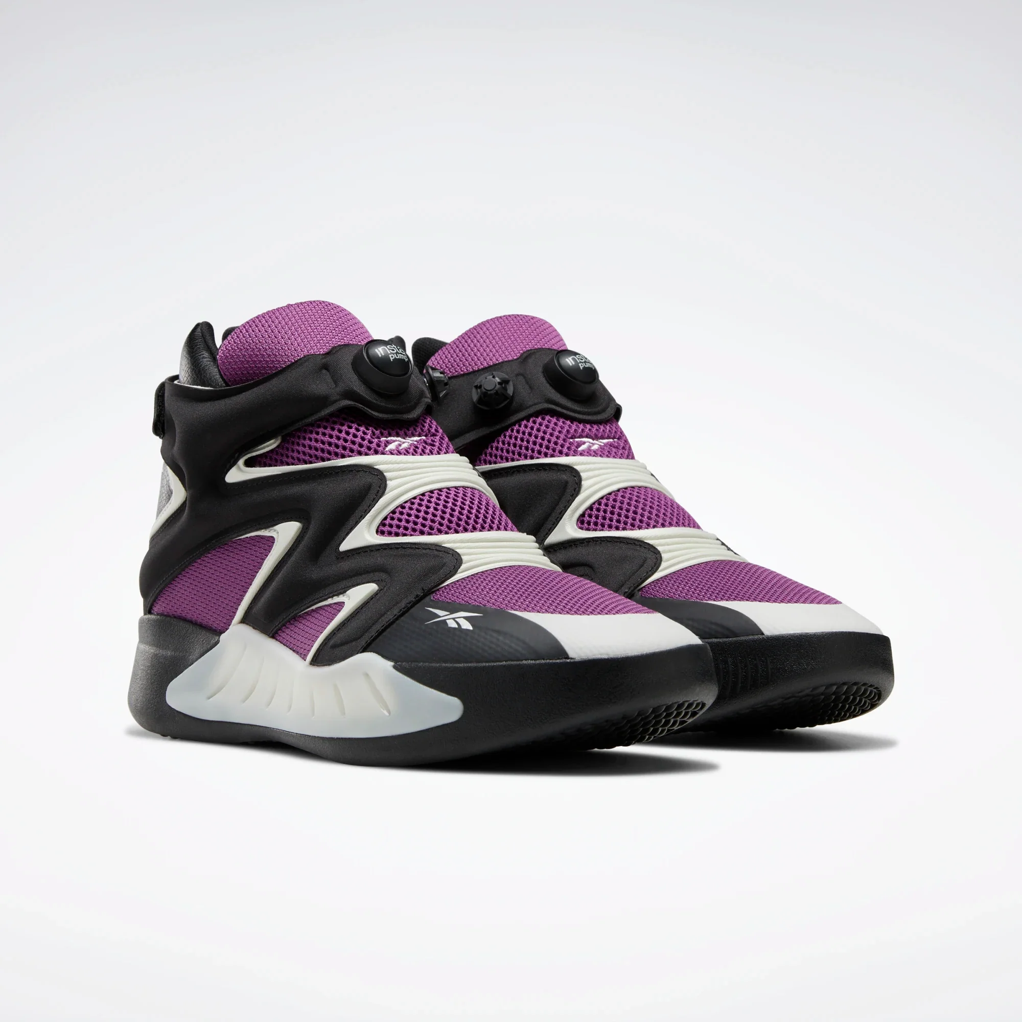 NMReebok Men's Instapump Fury Zone Shoes - Aubergine / Pure Grey 1 / Core Black