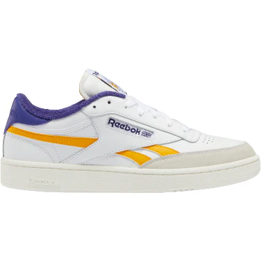 NMReebok Men's Club C Revenge Shoes - Cloud White / Collegiate Gold / Bold Purple