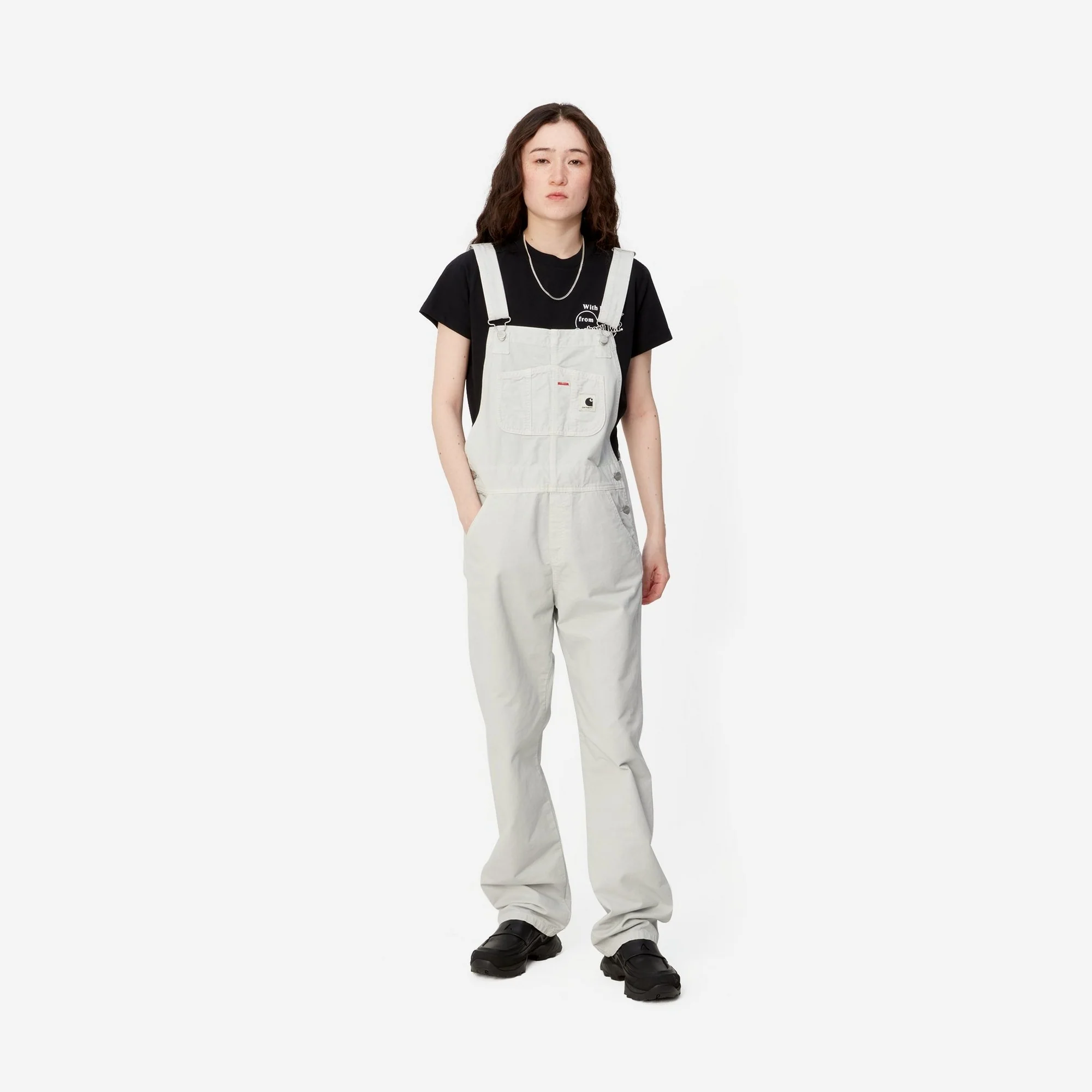 NMWomen's Bib Overall Straight - Drill | Sonic Silver