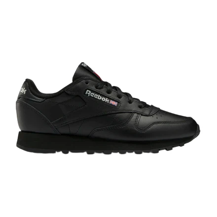 NMReebok Women's Classic Leather Shoes - Core Black / Pure Grey 5