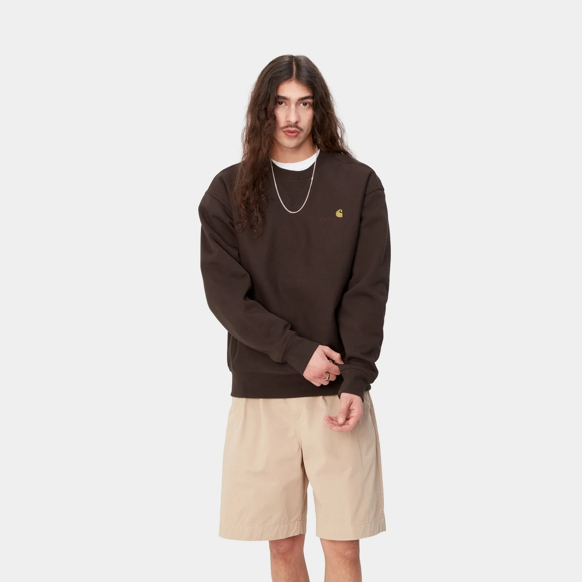NMAmerican Script Sweatshirt | Tobacco