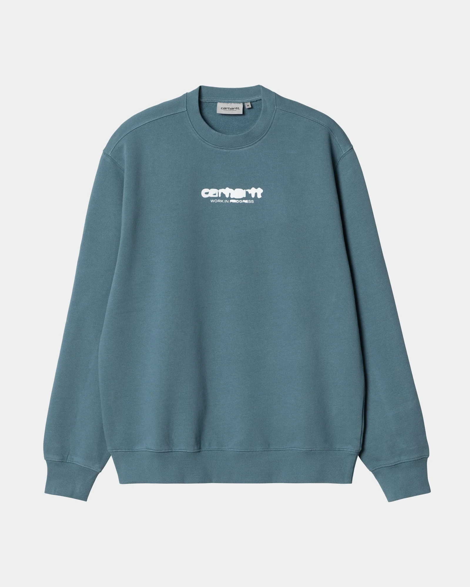 NMInk Bleed Sweatshirt | Vancouver Blue / White (stone washed)