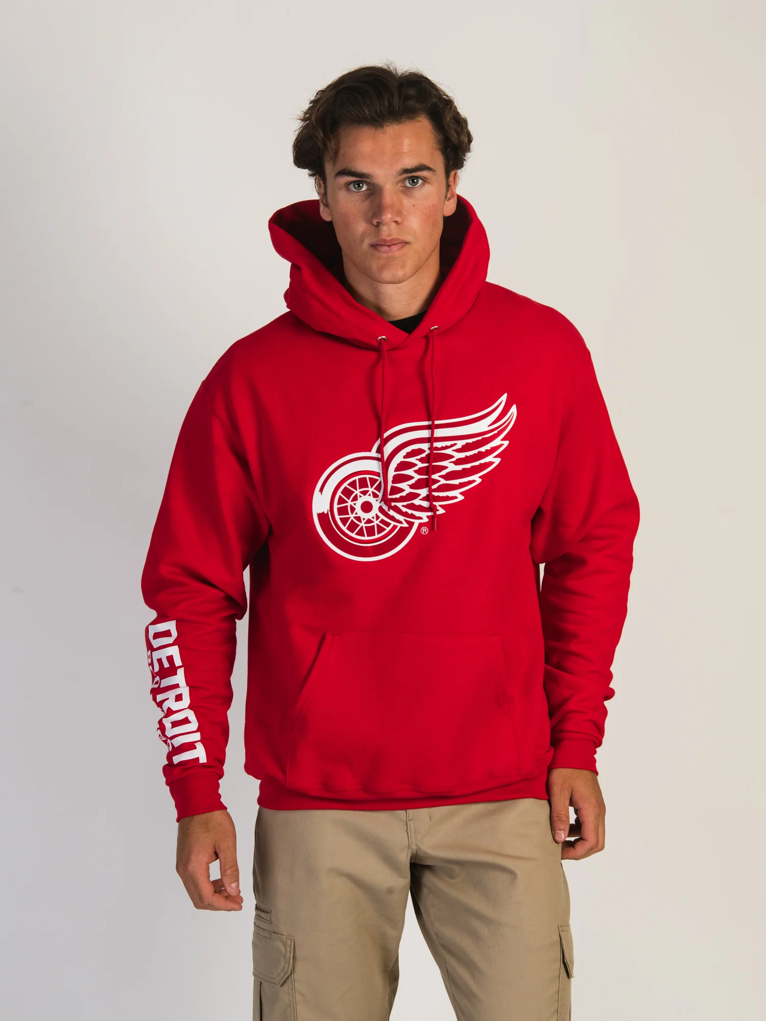 NMCHAMPION NHL DETROIT RED WINGS CENTER ICE PULL OVER HOODIE
