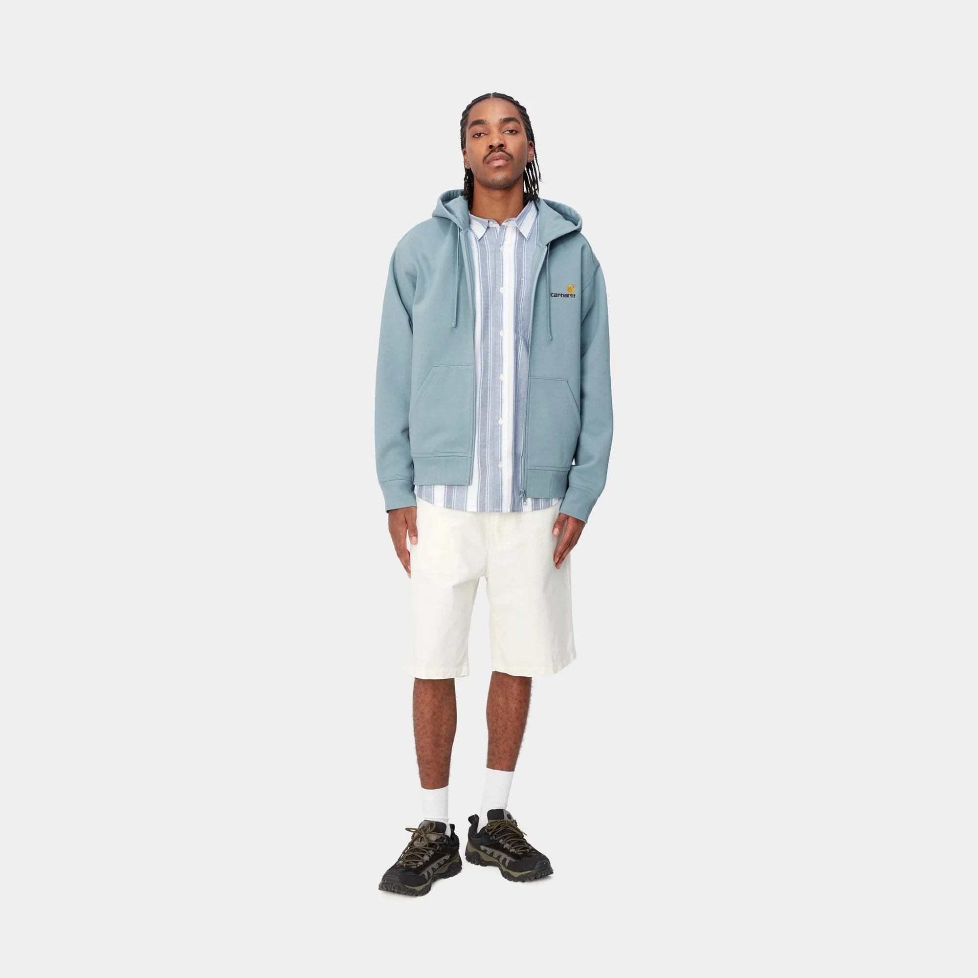 NMHooded American Script Jacket | Frosted Blue