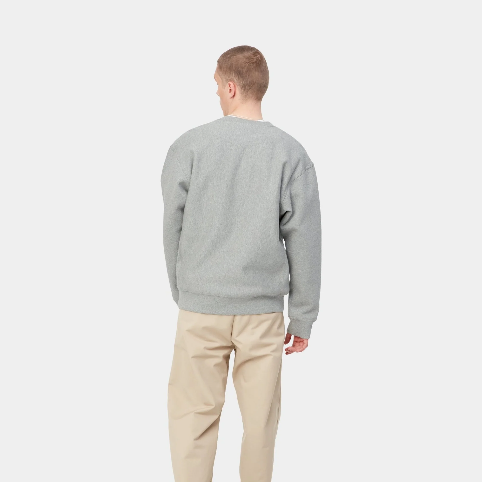 NMAmerican Script Sweatshirt | Grey Heather