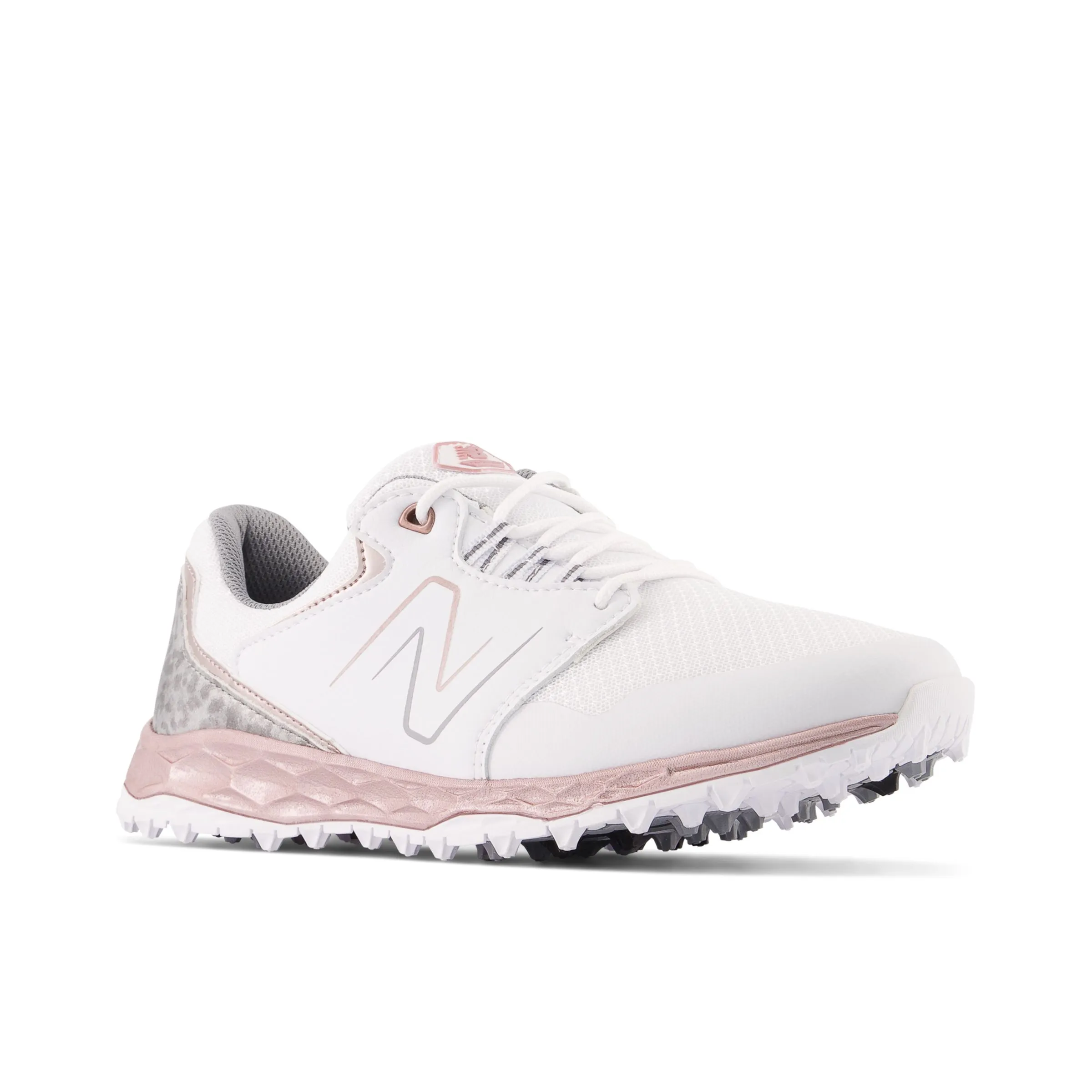 NMFresh Foam LinksSL v2 Golf Shoes - White with Pink