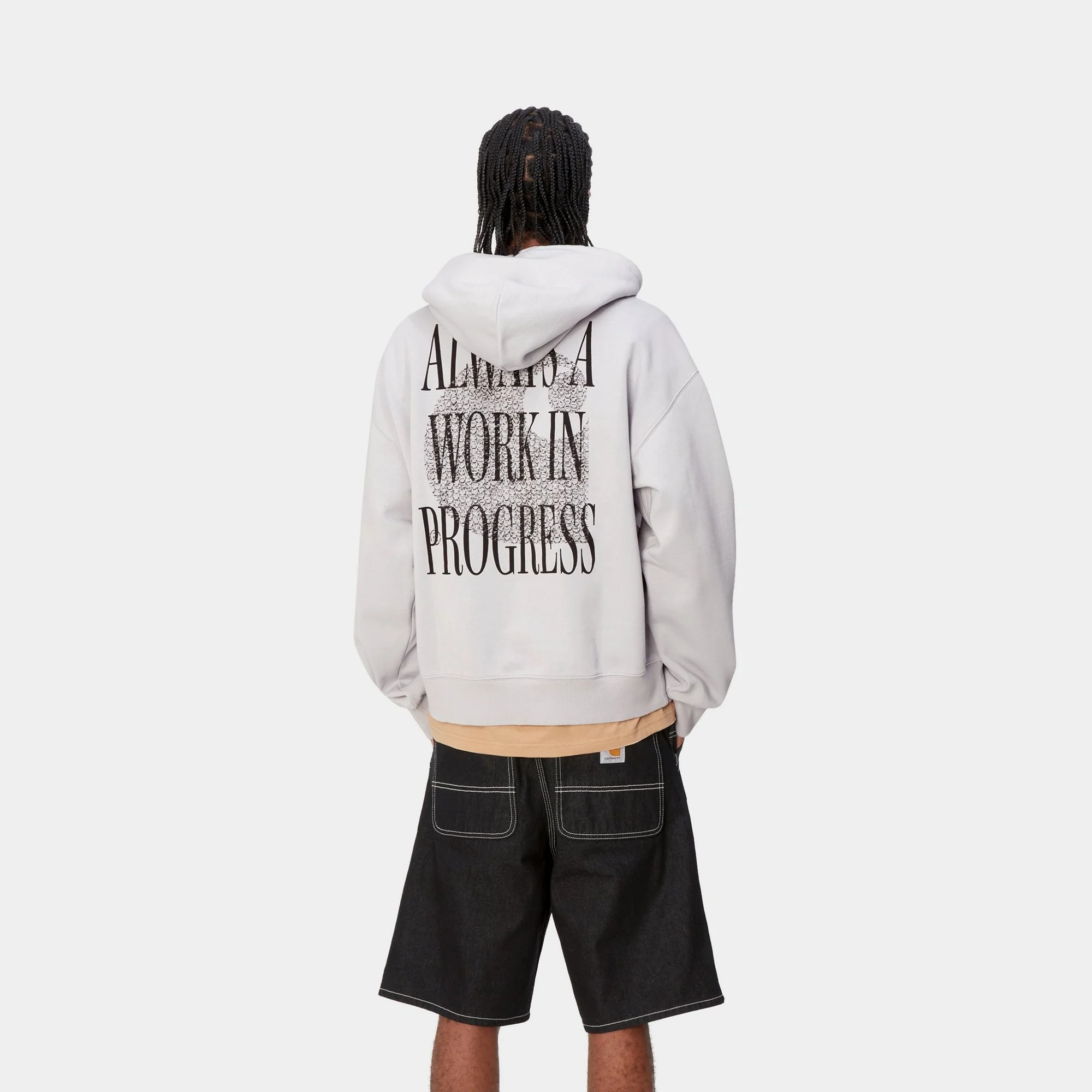 NMHooded Always a WIP Sweatshirt | Sonic Silver
