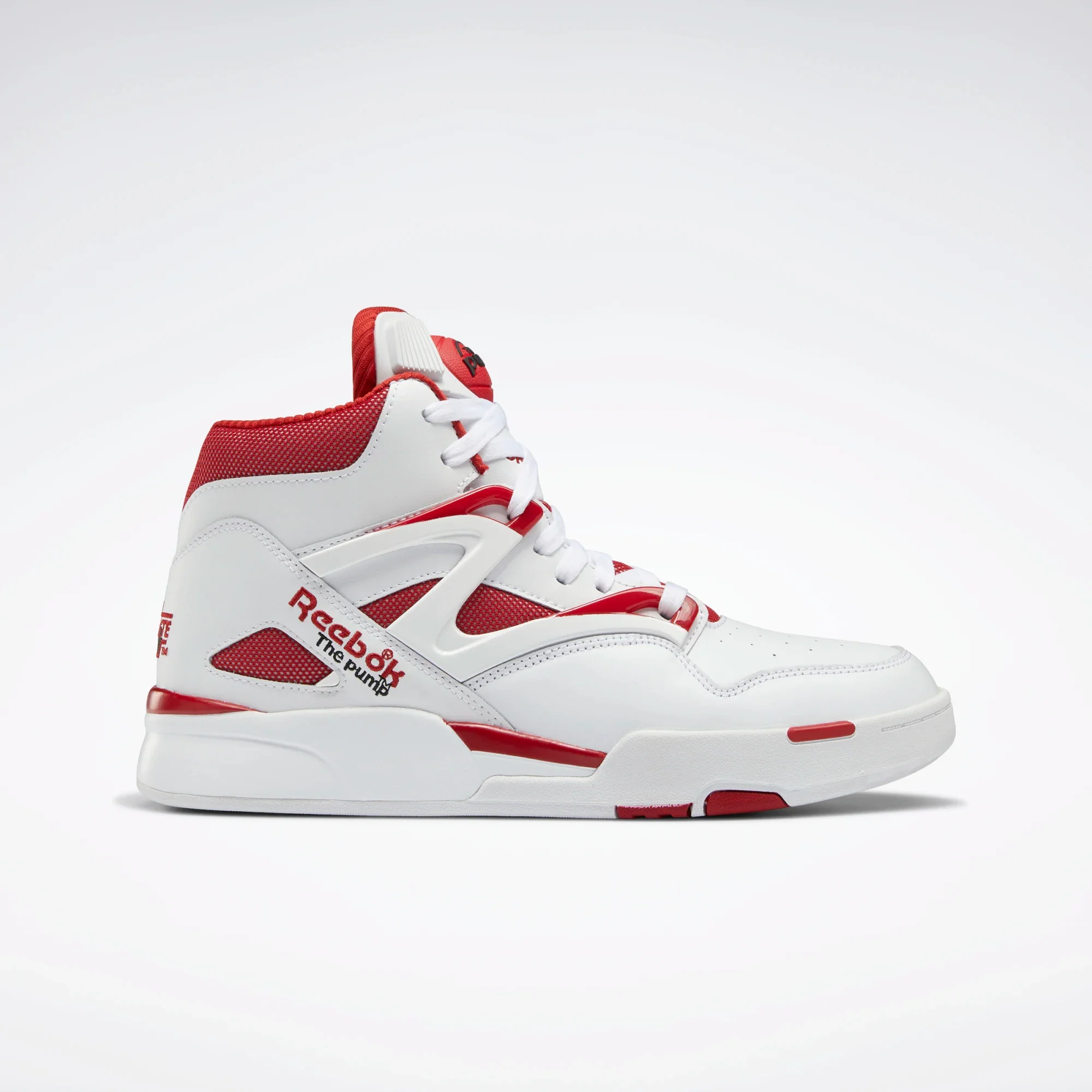 NMReebok Men's Pump Omni Zone II Shoes - Ftwr White / Flash Red / Core Black