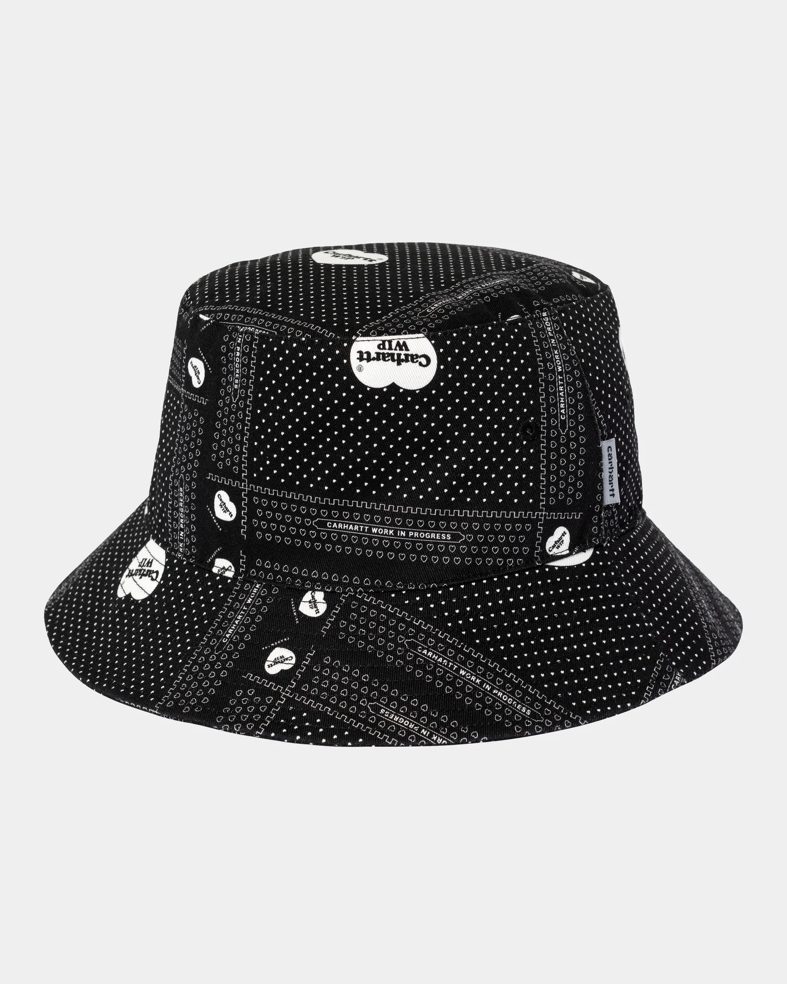 NMGraphic Bucket Hat | Black Heart Bandana Print