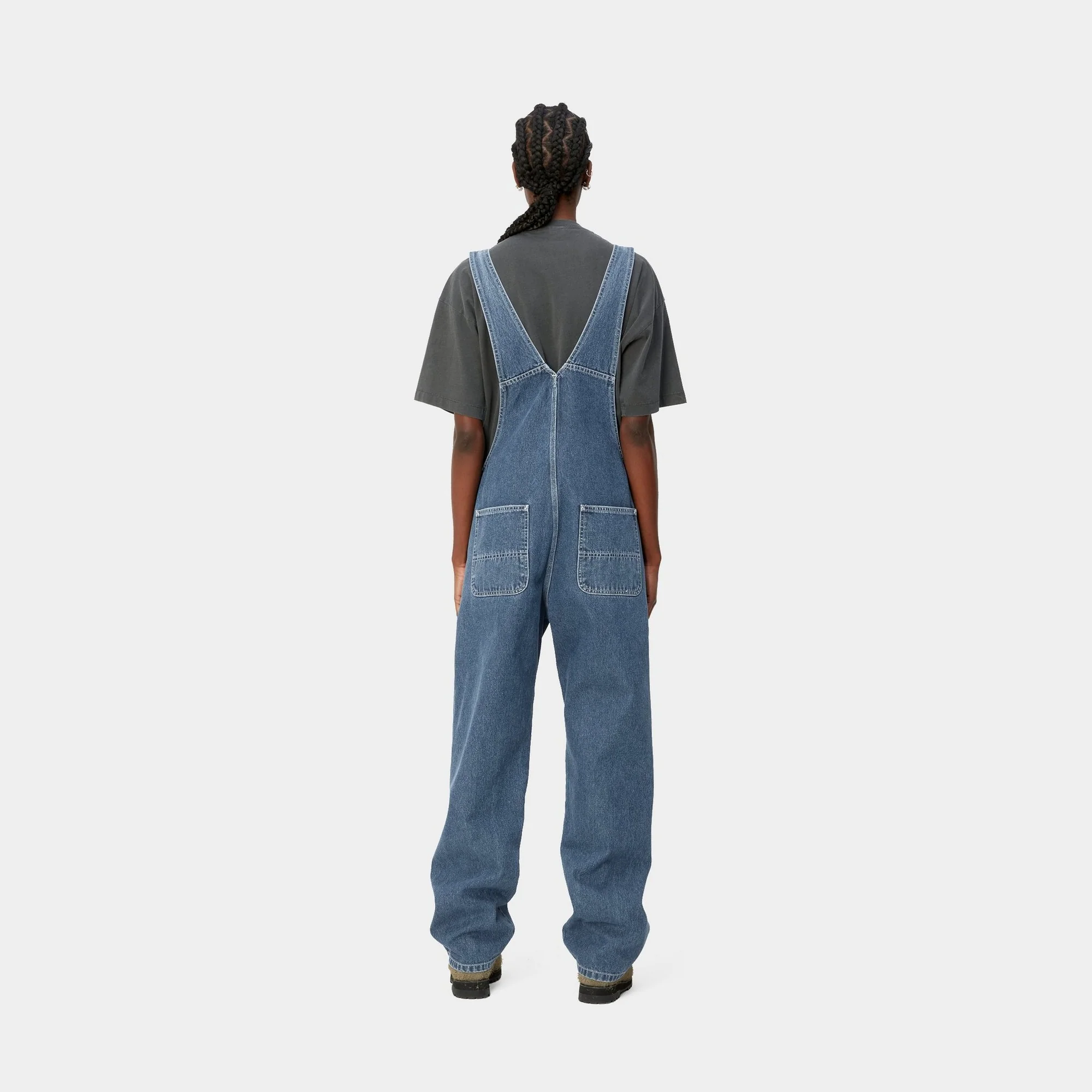 NMWomen's Bib Overall Straight - Norco Denim | Blue (stone washed)
