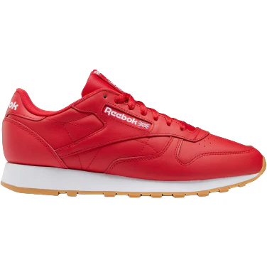 NMReebok Men's Classic Leather Shoes - Vector Red / Ftwr White / Rubber Gum