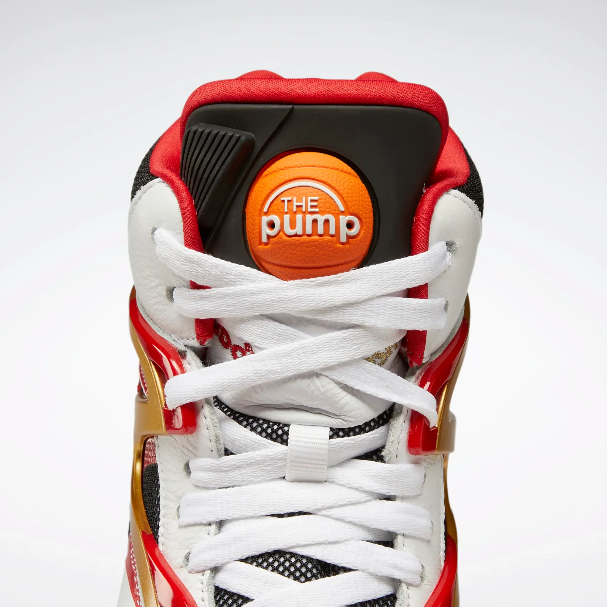 NMReebok Men's Pump Omni Zone II Basketball Shoes - Ftwr White / Black / Vector Red