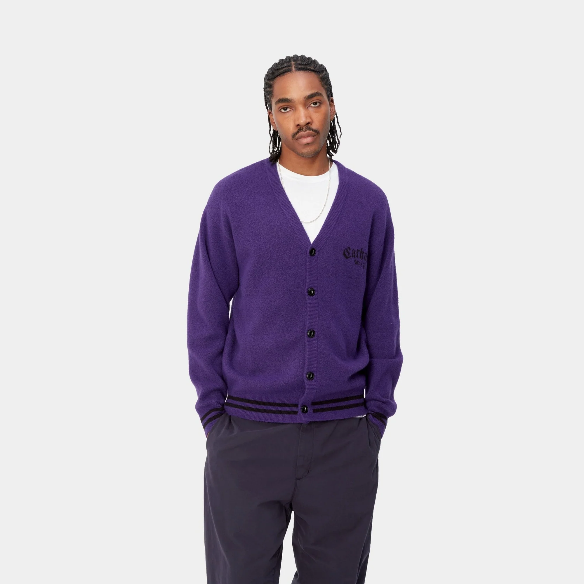 NMOnyx Cardigan | Tyrian / Black