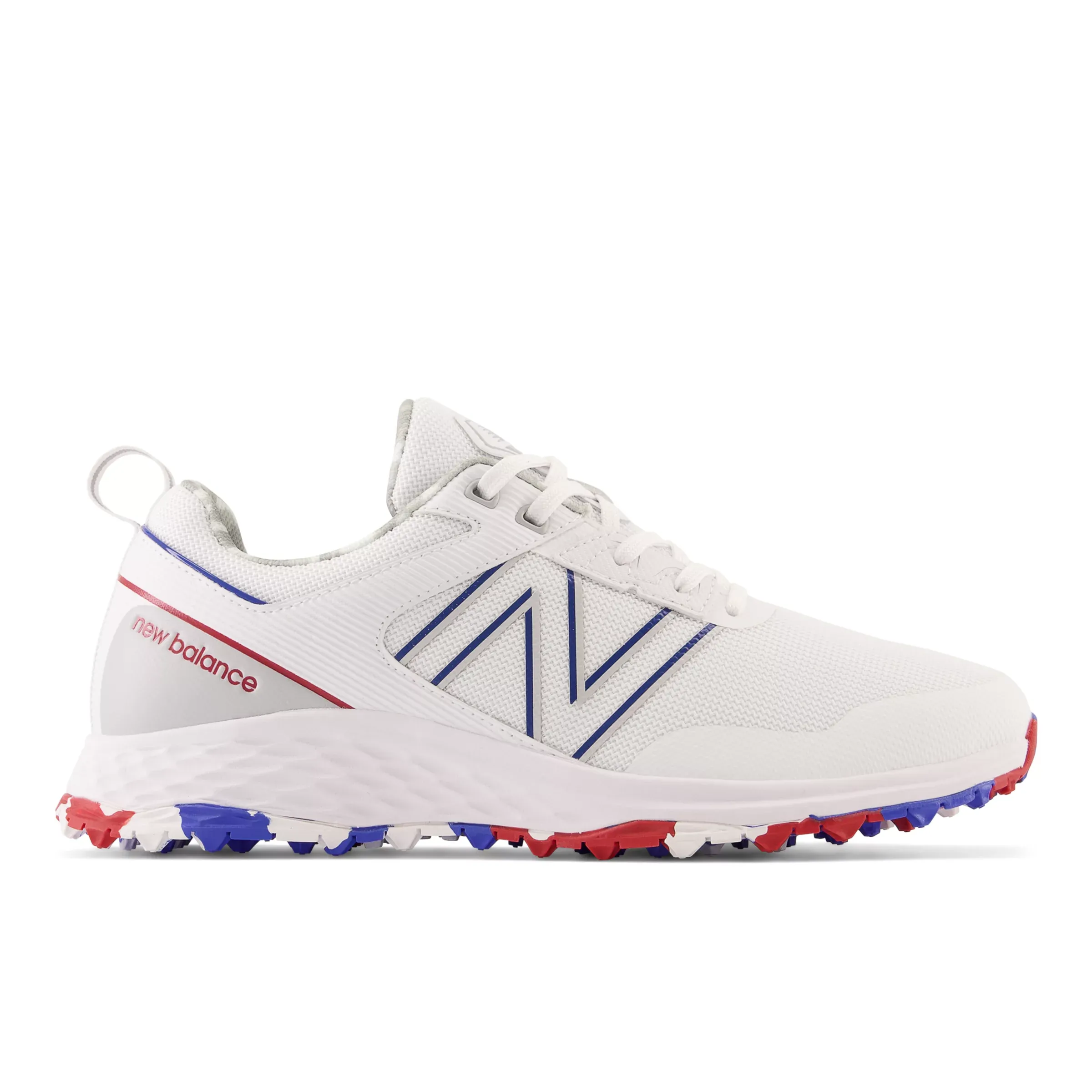 NMFresh Foam Contend Golf Shoes - White with Blue