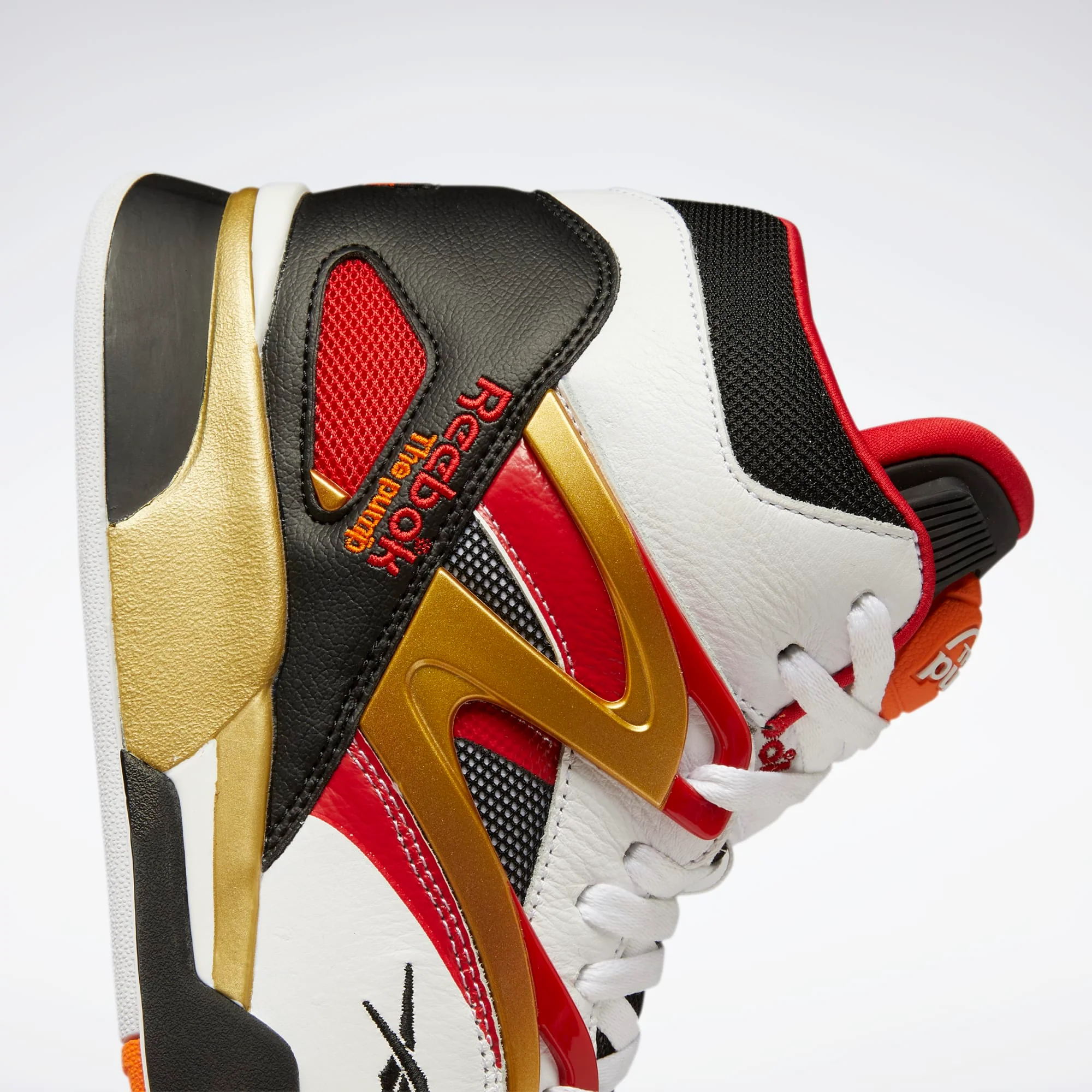 NMReebok Men's Pump Omni Zone II Basketball Shoes - Ftwr White / Black / Vector Red