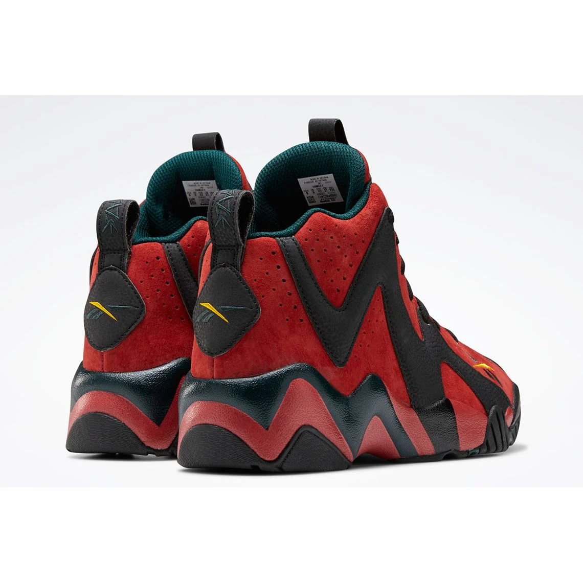 NMReebok Men's Kamikaze II OG Alternate Imprints Shoes - Red / Black