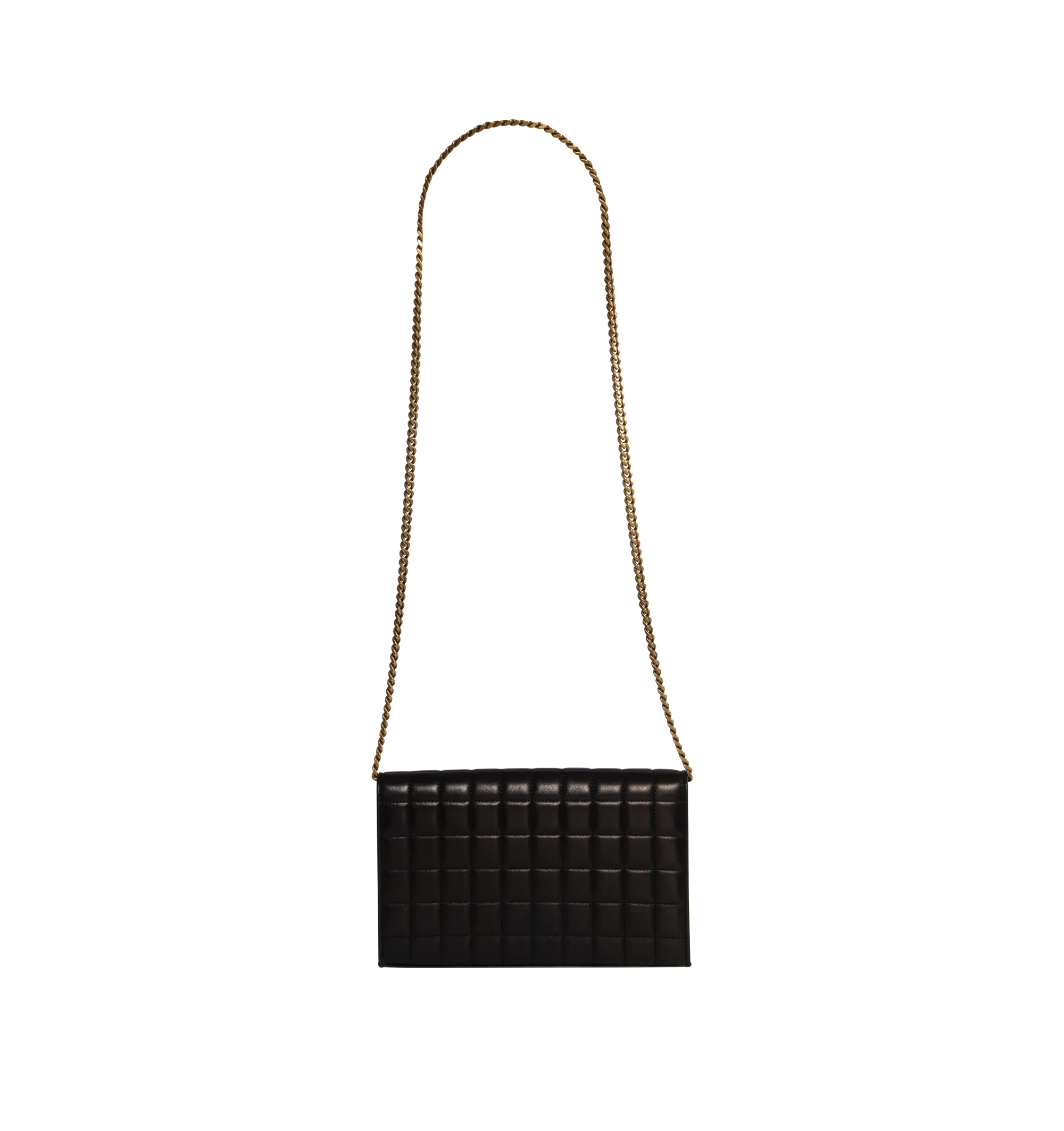 NMQUILTED CHAIN WALLET