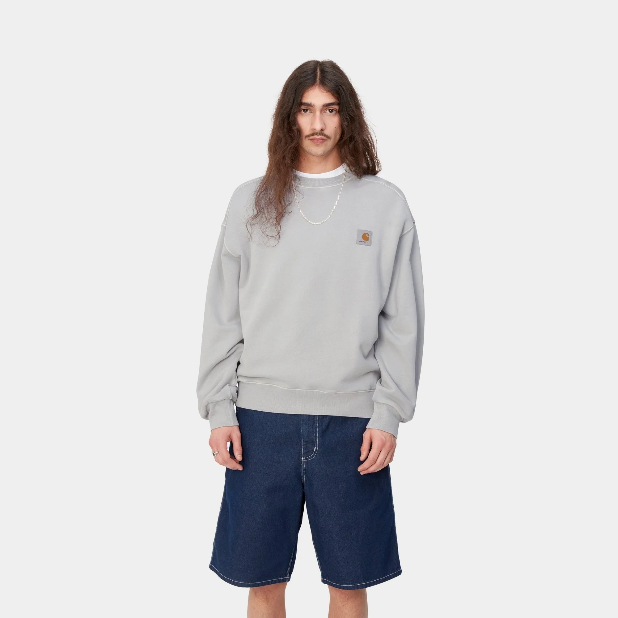 NMNelson Sweatshirt | Sonic Silver