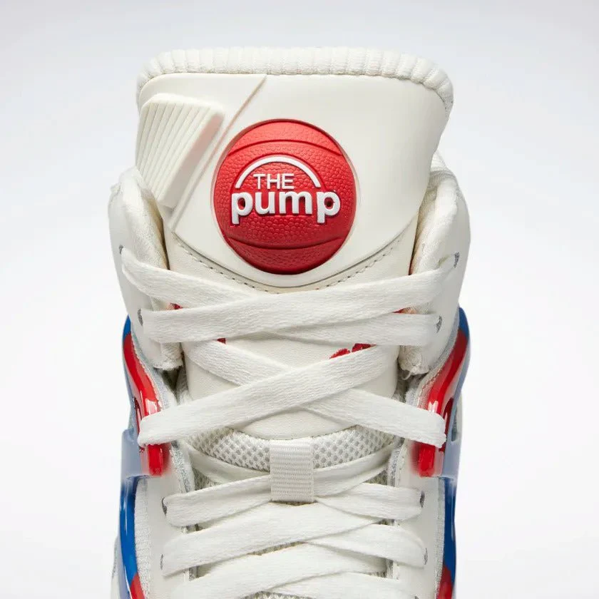 NMReebok Men's Pump Omni Zone II Shoes - Clack / Vector Blue / Vector Red