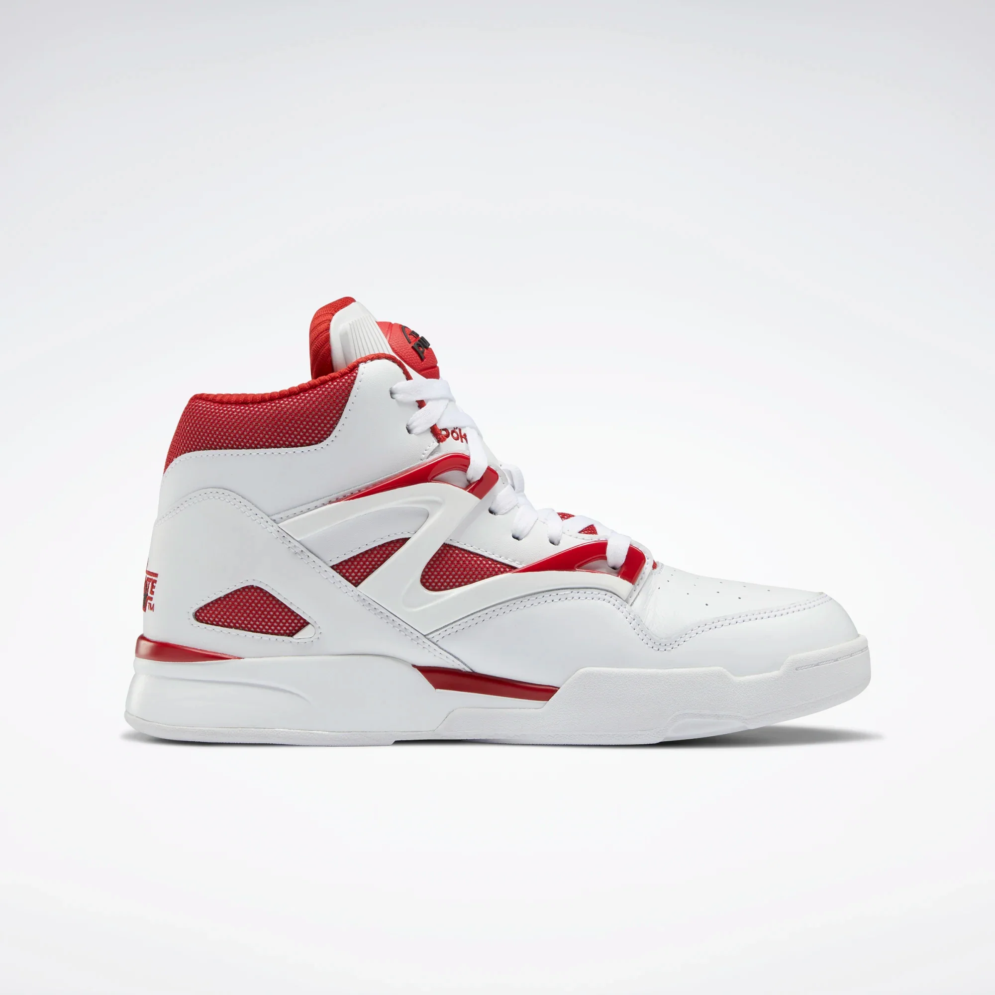 NMReebok Men's Pump Omni Zone II Shoes - Ftwr White / Flash Red / Core Black