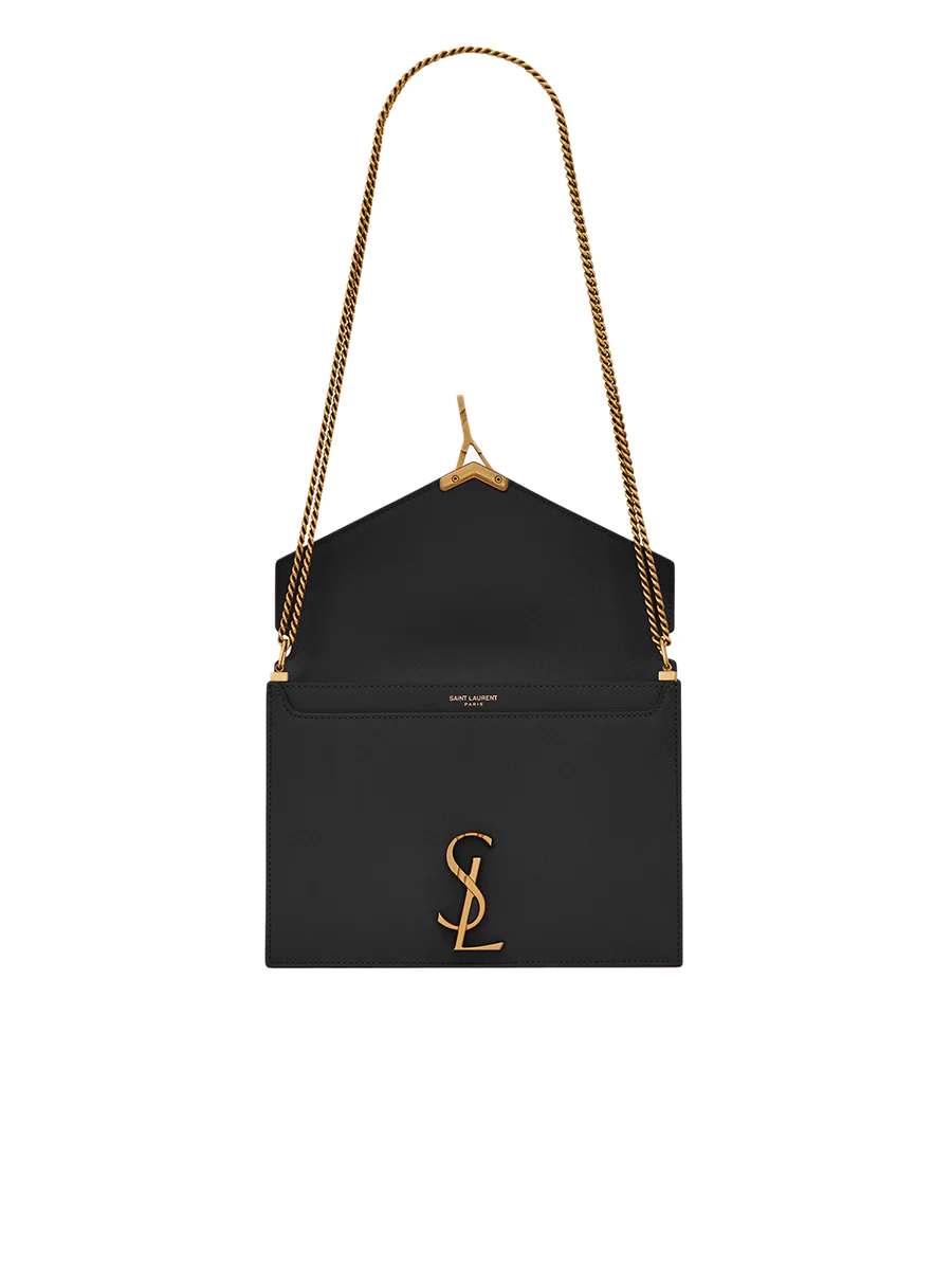 NMCassandra Medium Chain Bag in Grain de Poudre Embossed Leather