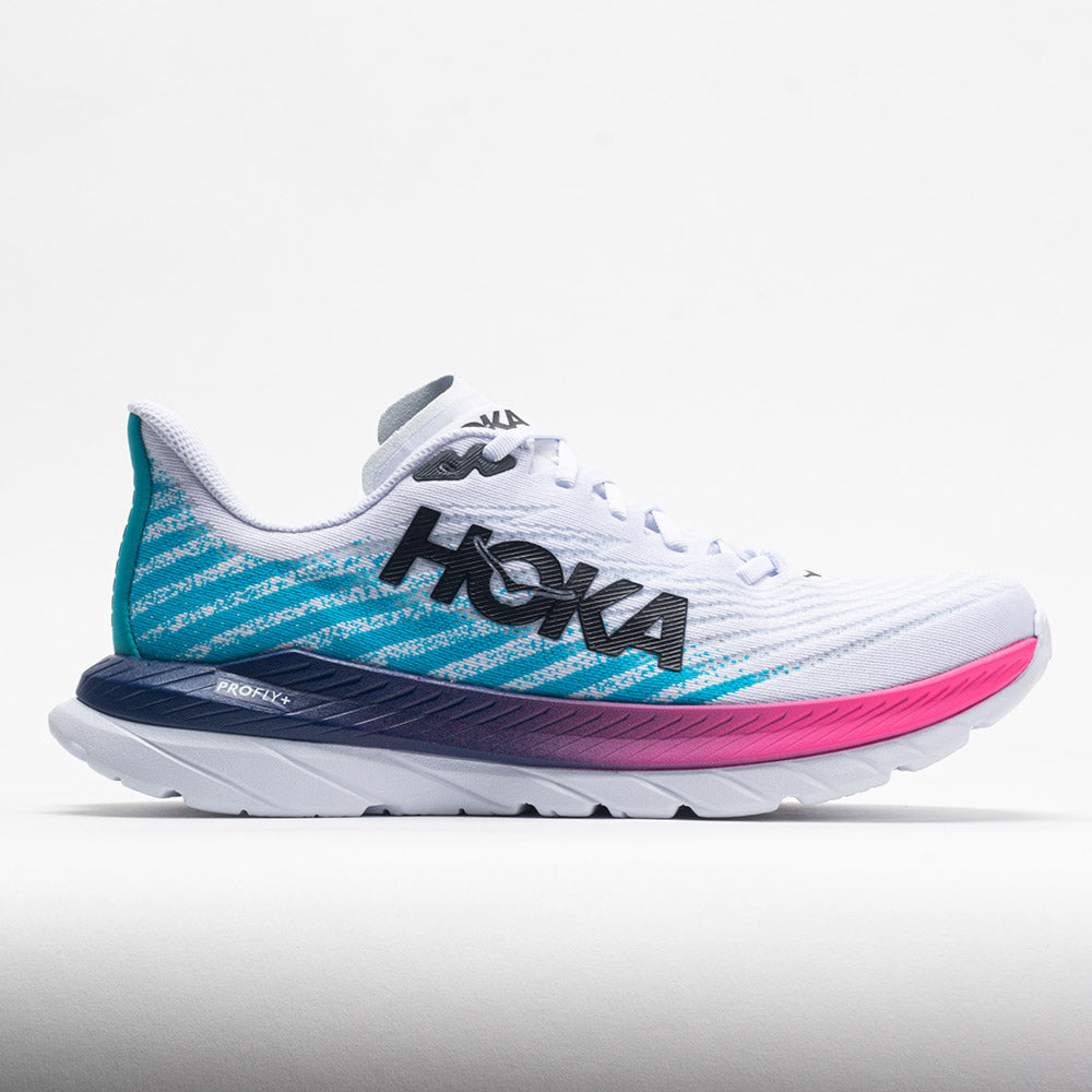 NMHOKA Mach 5 Women's White/Scuba Blue