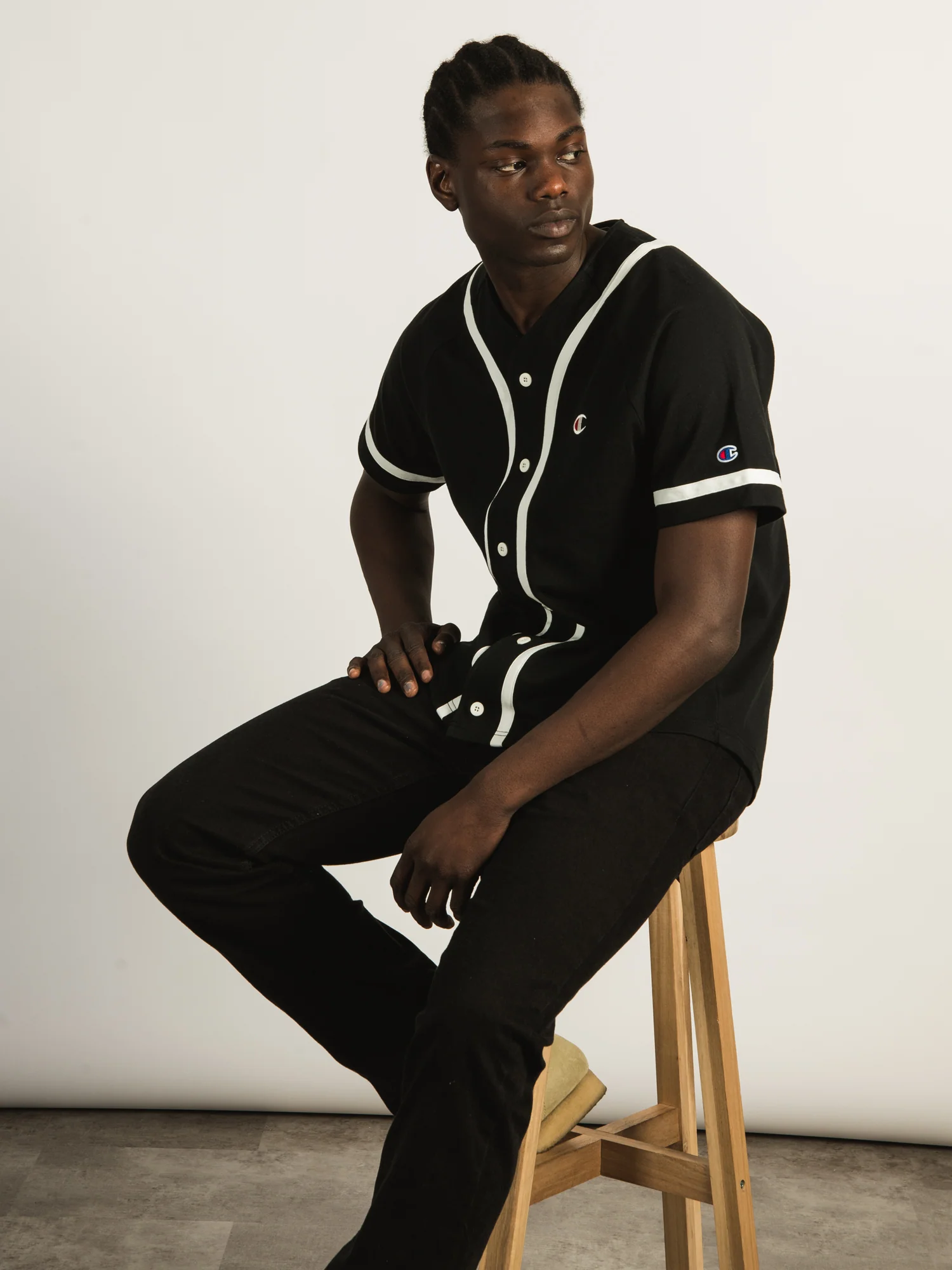 NMCHAMPION BRAIDED BASEBALLL JERSEY