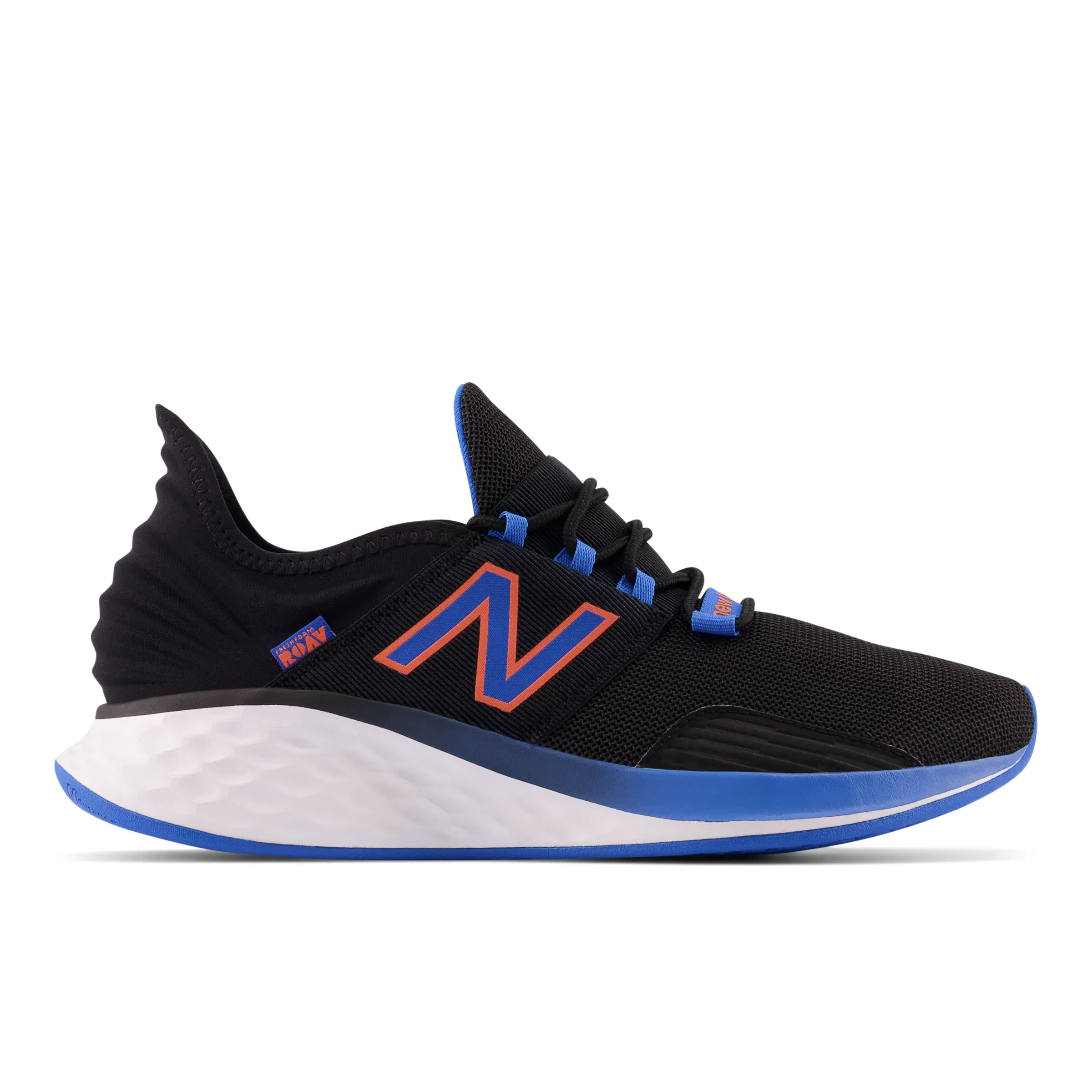 NMFresh Foam Roav - Black with Serene Blue and Vibrant Orange