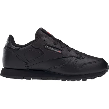 NMReebok Kid's Classic Leather PS Shoes - All Black