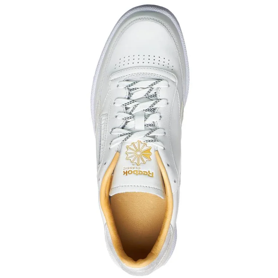 NMReebok Men's Club C Revenge Shoes - White / Gold Metallic
