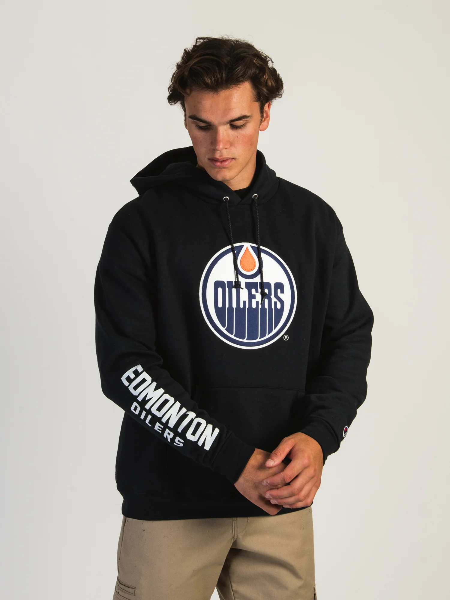 NMCHAMPION NHL EDMONTON OILERS CENTER ICE PULL OVER HOODIE