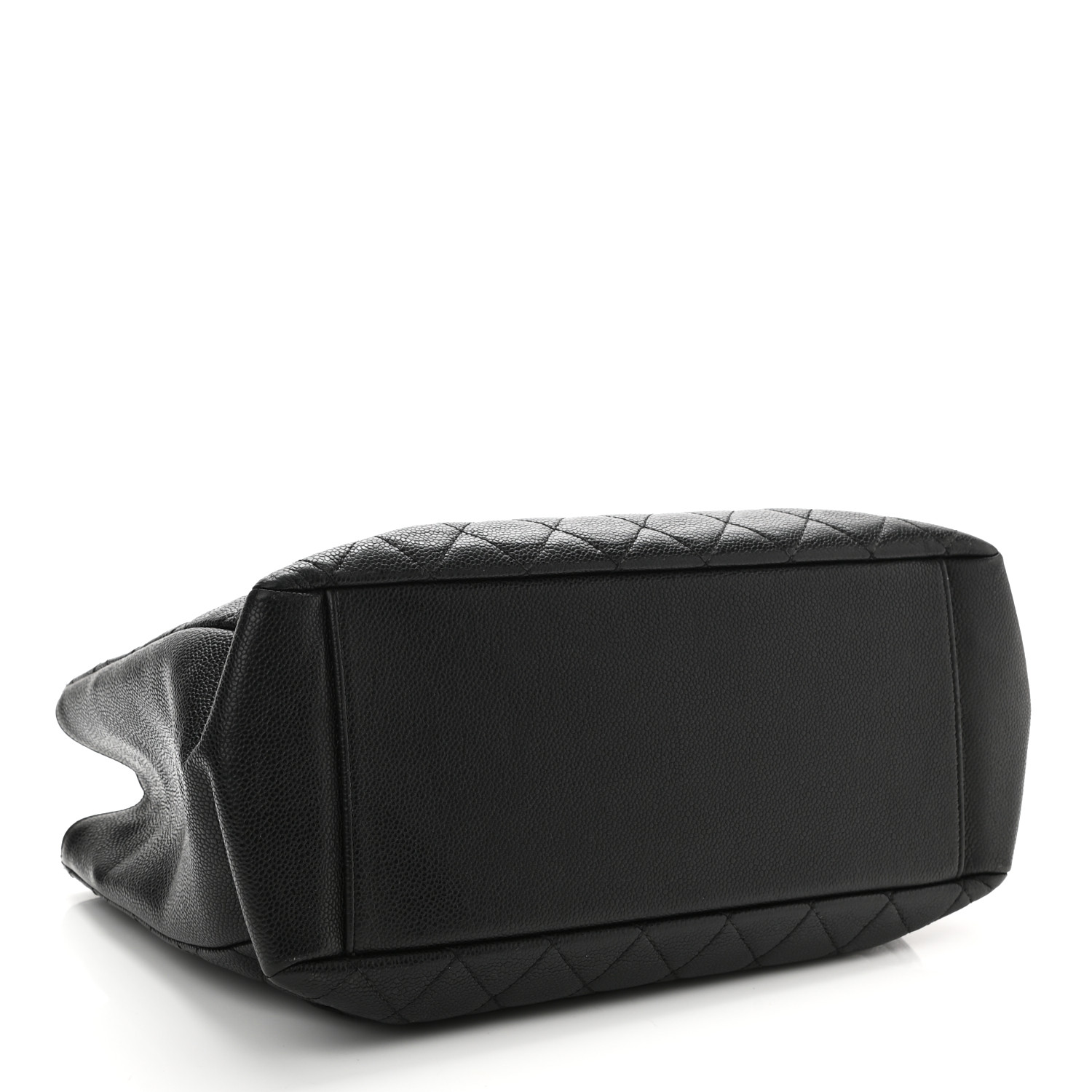 NMCaviar Quilted Grand Shopping Tote GST Black - Gold chain