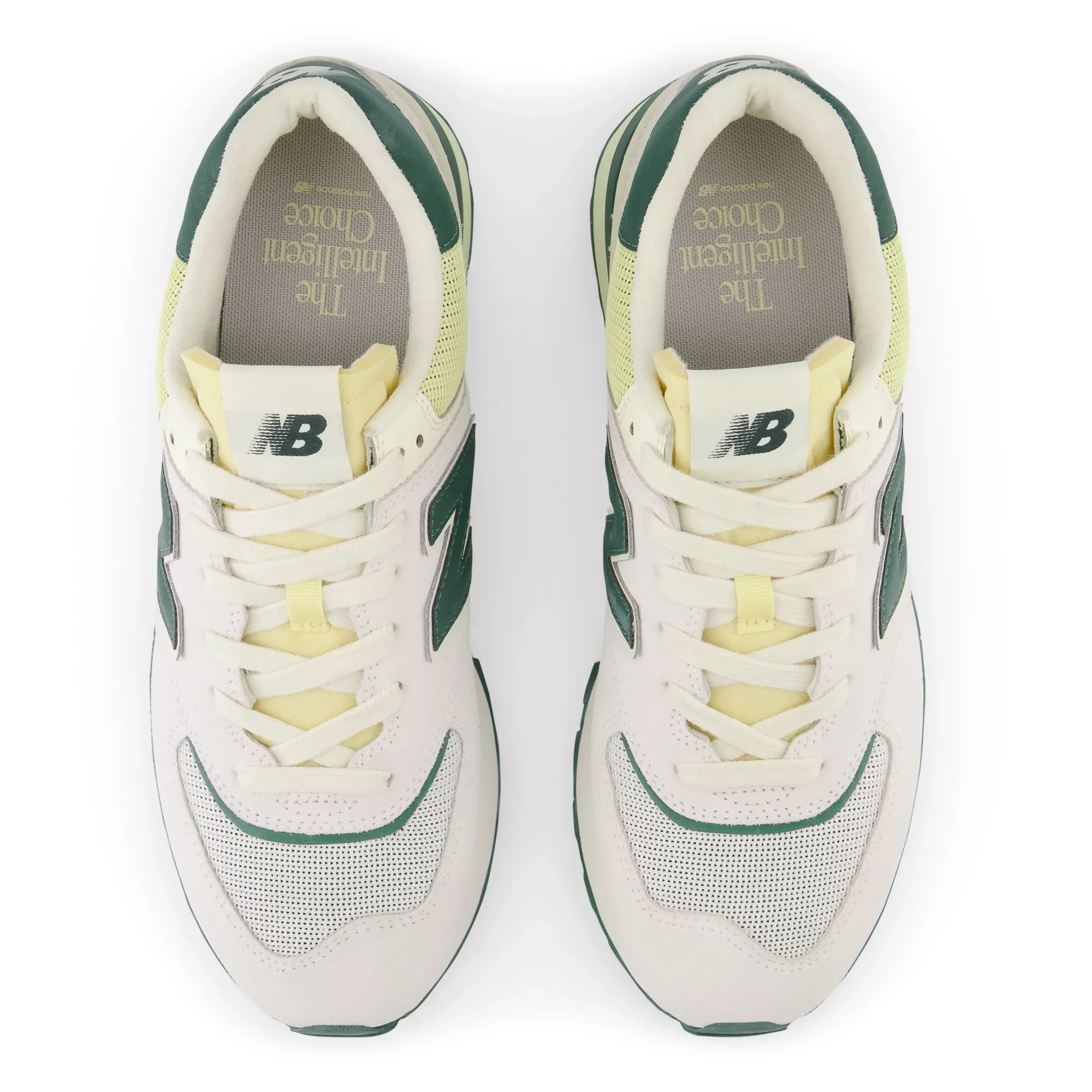 NMU574LG - White with Green