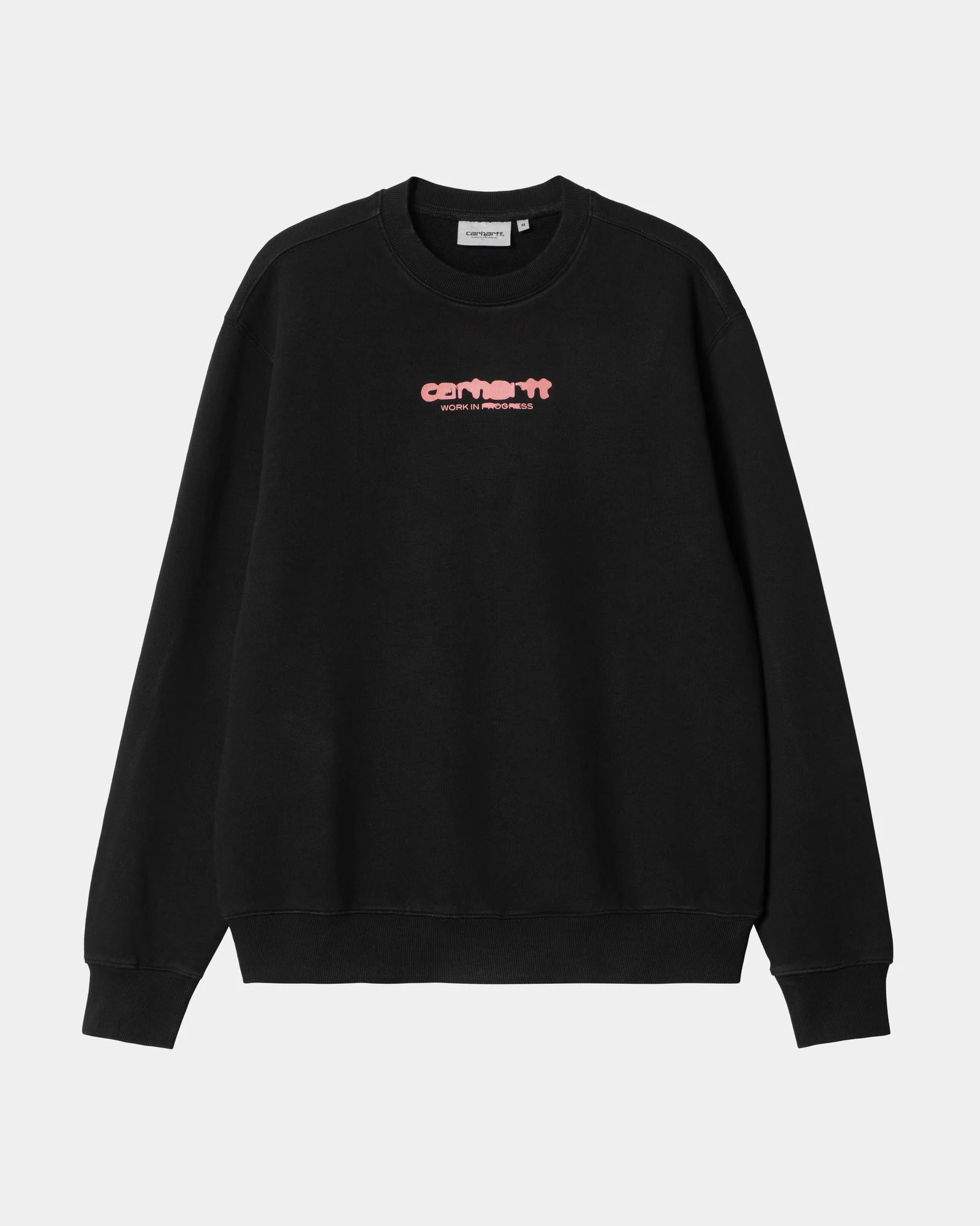 NMInk Bleed Sweatshirt | Black / Pink (stone washed)