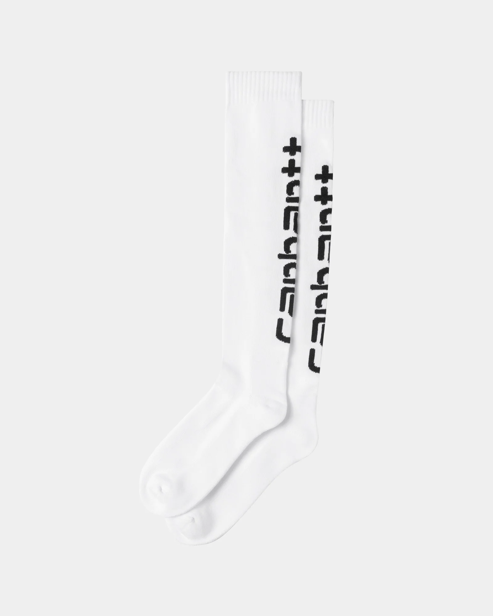 NMCarhartt Script Socks | White / Black